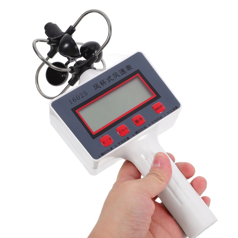 مقياس سرعة الرياح الرقمي المحمول بشاشة LCD للاستخدام في تعليم الجغرافيا والزراعة - Image 3