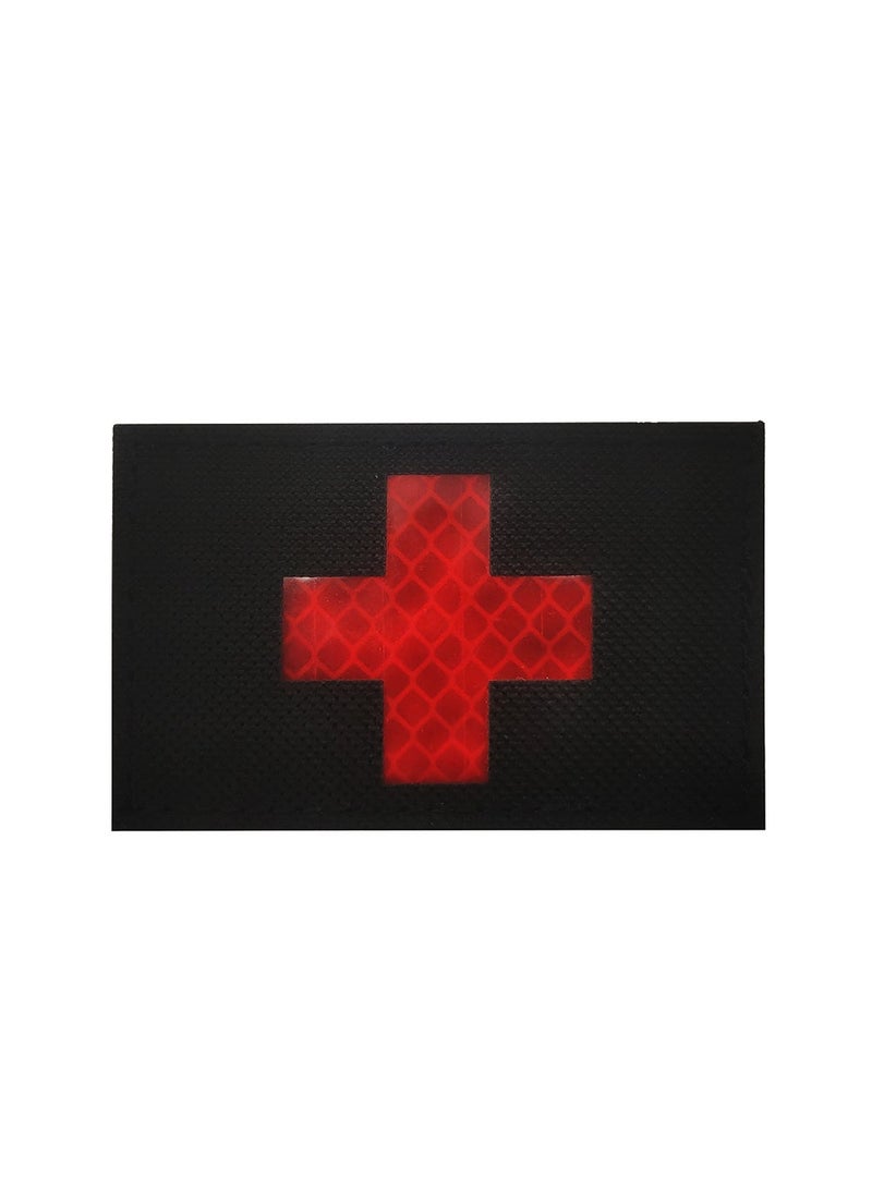 Hiker Reflective Medical Patch for Nighttime M00209-3 Swiss Black 