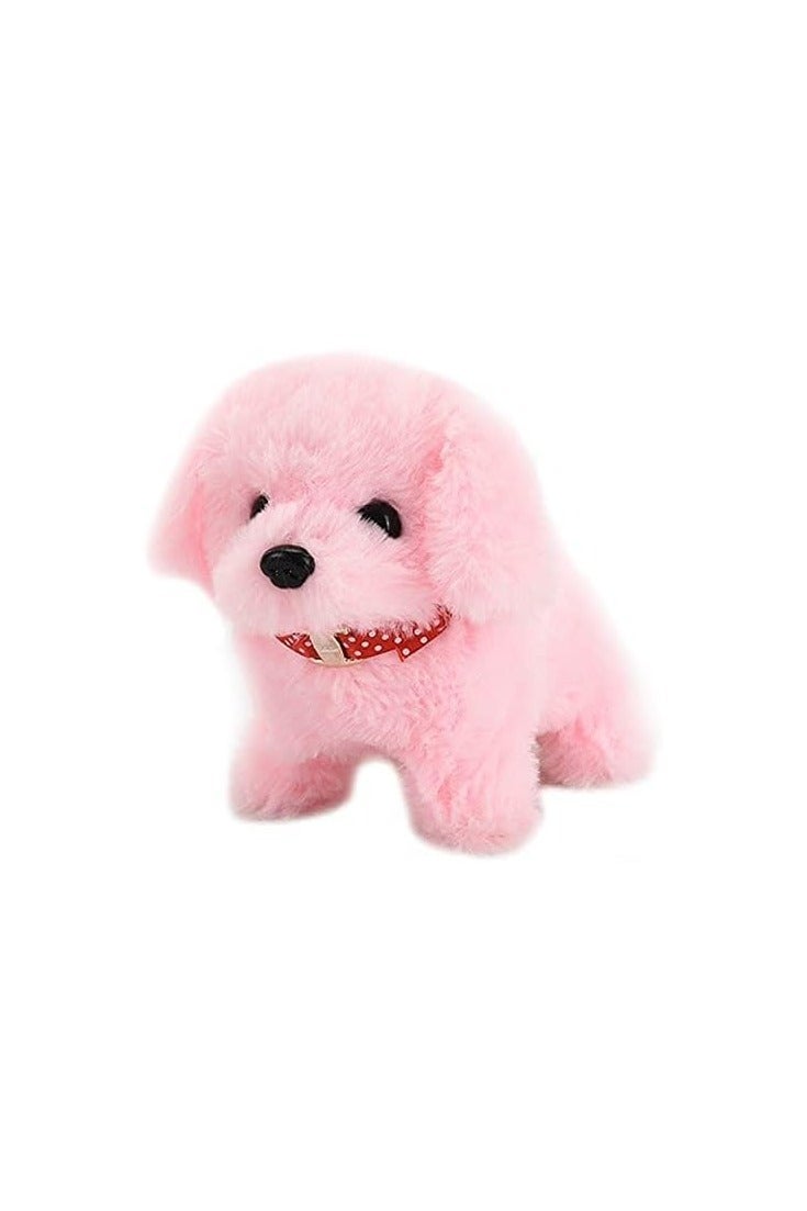 Cute Walking & Barking Plush Dog Toy – Interactive Electronic Puppy with Realistic Movement & Sound, Soft Cuddly Stuffed Animal for Kids, Toddlers, Boys & Girls – Birthday Gift (Pink) - Image 2