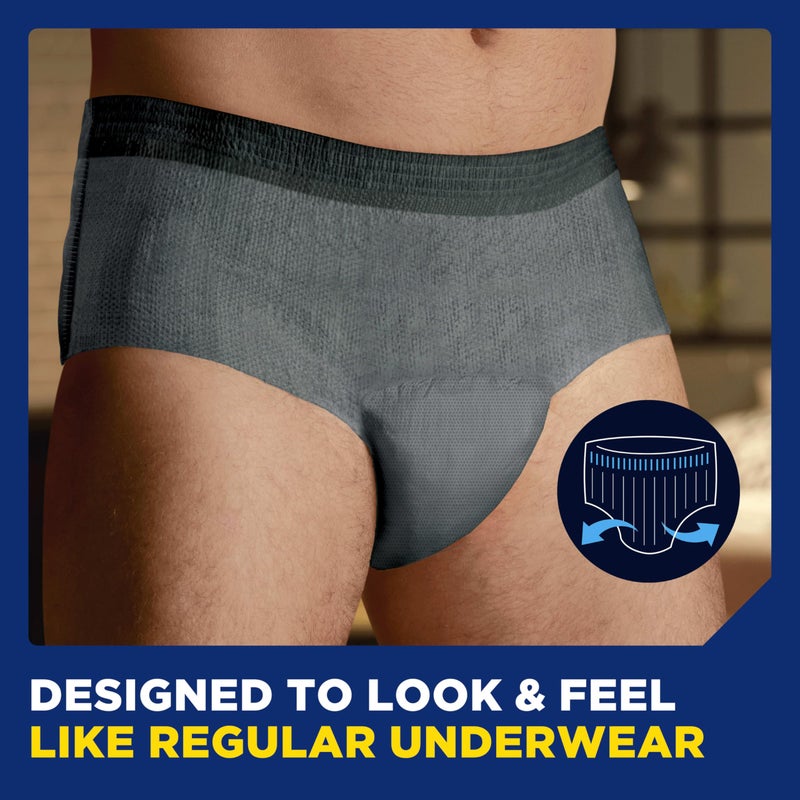 TENA Incontinence Underwear for Men, Maximum Plus Absorbency, L/XL, 56 Count (Waist size 44in-64in) - Image 5