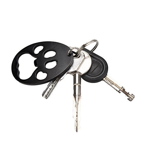 SWATOM Dog Paw Keychain Bottle Opener Beer Opener Tool, Key Tag Chain Ring, 6 Piece - Image 4
