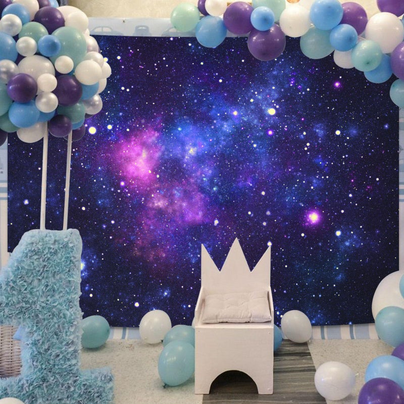 Faxdong Blacklight Galaxy Universe Space Tapestry, UV Reactive Starry Night Sky Mysterious Nebula Stars Ceiling tapestries for Bedroom Backdrop Wall Decor 36Ã—48 inch - Image 5