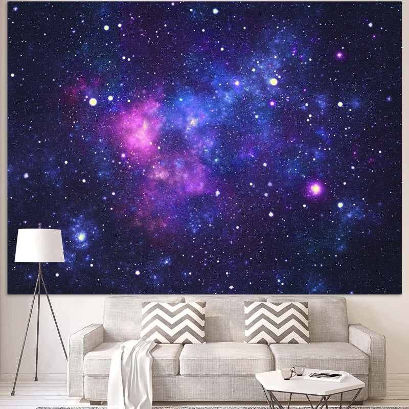 Faxdong Blacklight Galaxy Universe Space Tapestry, UV Reactive Starry Night Sky Mysterious Nebula Stars Ceiling tapestries for Bedroom Backdrop Wall Decor 36Ã—48 inch - Image 4