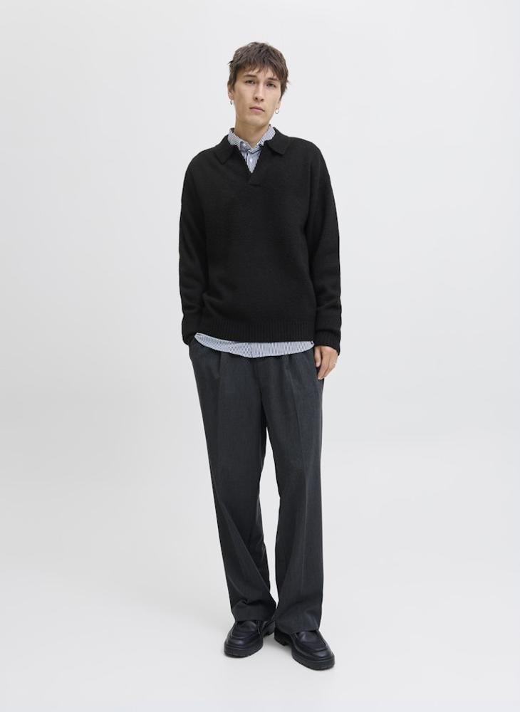 JACK & JONES Knit Neck Long Sleeve Sweater - Image 4