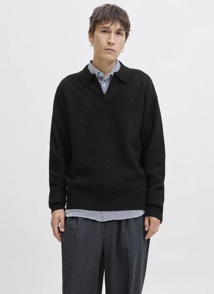JACK & JONES Knit Neck Long Sleeve Sweater