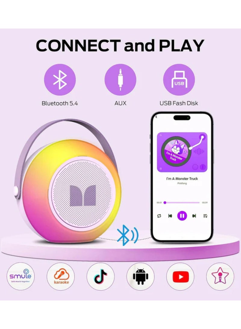 Monster Hotshot Plus Portable Bluetooth Speakers, Mini Karaoke Machine, Portable Bluetooth Karaoke Speaker with Microphone, Christmas Gift for Kids and Adults - Image 2