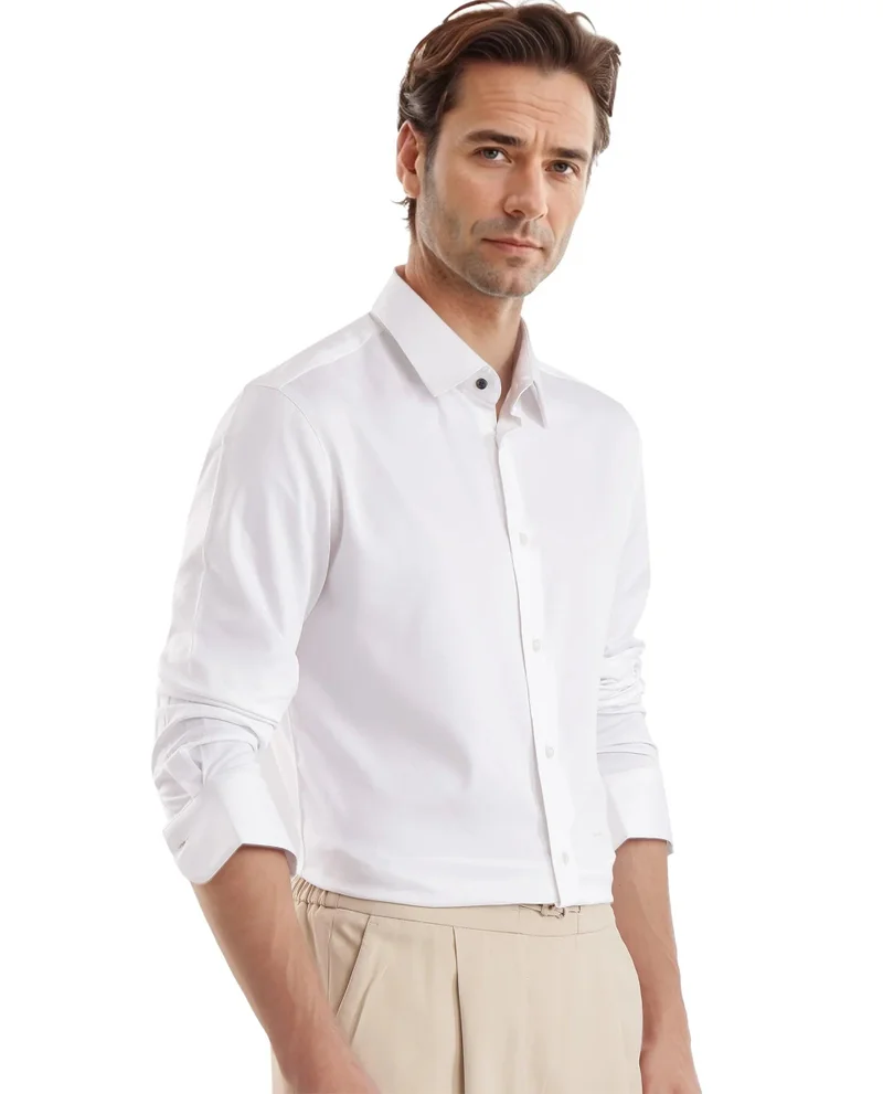 Rare Rabbit Men's Regular Fit Solid Shirt
