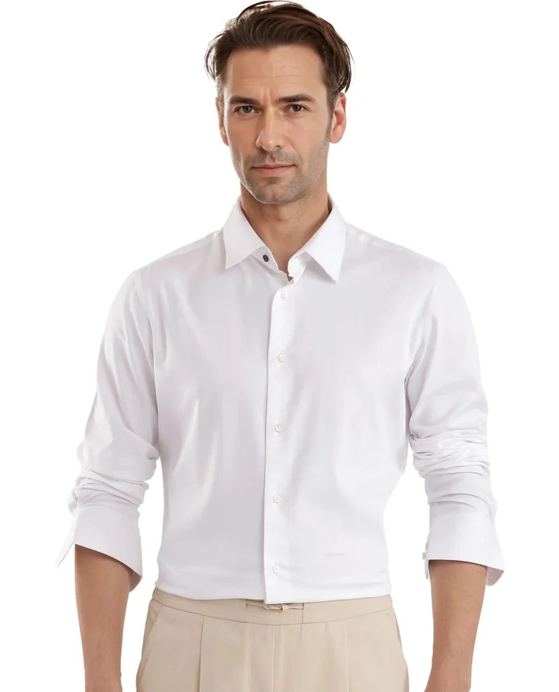 Rare Rabbit Men's Regular Fit Solid Shirt