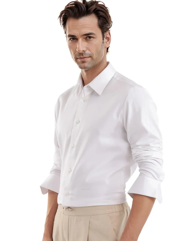 Rare Rabbit Men's Regular Fit Solid Shirt