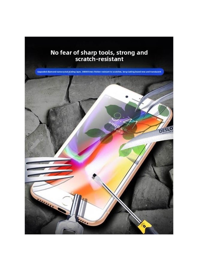 Generic - Zelenko Applies For Iphone 8plus Tempered Film To For Iphone8plus For Iphone 7 Mobile Phone 7p Full Screen Coverage 8puls-Color:Below: The 1-4 Option Is For The Black Screen, And The 5-8 Option Is For The Screen White-Size:For Iphone8plus - Image 1