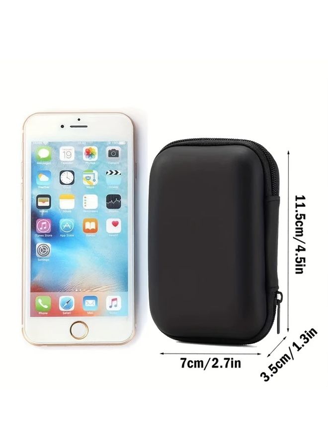 Multifunctional Portable Storage Pouch With Zipper For Earphone Charger Cable Organizer In 4 Colors - Image 2