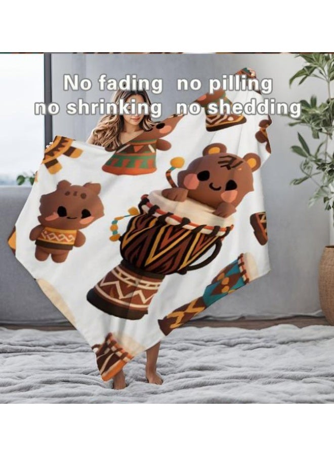 general Baby and children's cartoon flannel thin blanket (warm and comfortable, suitable for sleep, game use) 70cm*100cm - Image 4