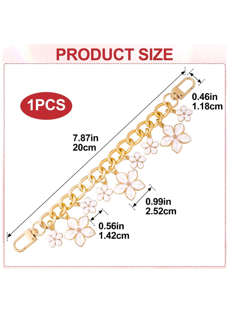 حزام سلسلة المحفظة، حزام سلسلة محفظة حقيبة يد، حزام سلسلة محفظة زهرة المينا، إكسسوارات تمديد أحزمة حقيبة اليد لحقيبة كتف محفظة المرأة - Image 2
