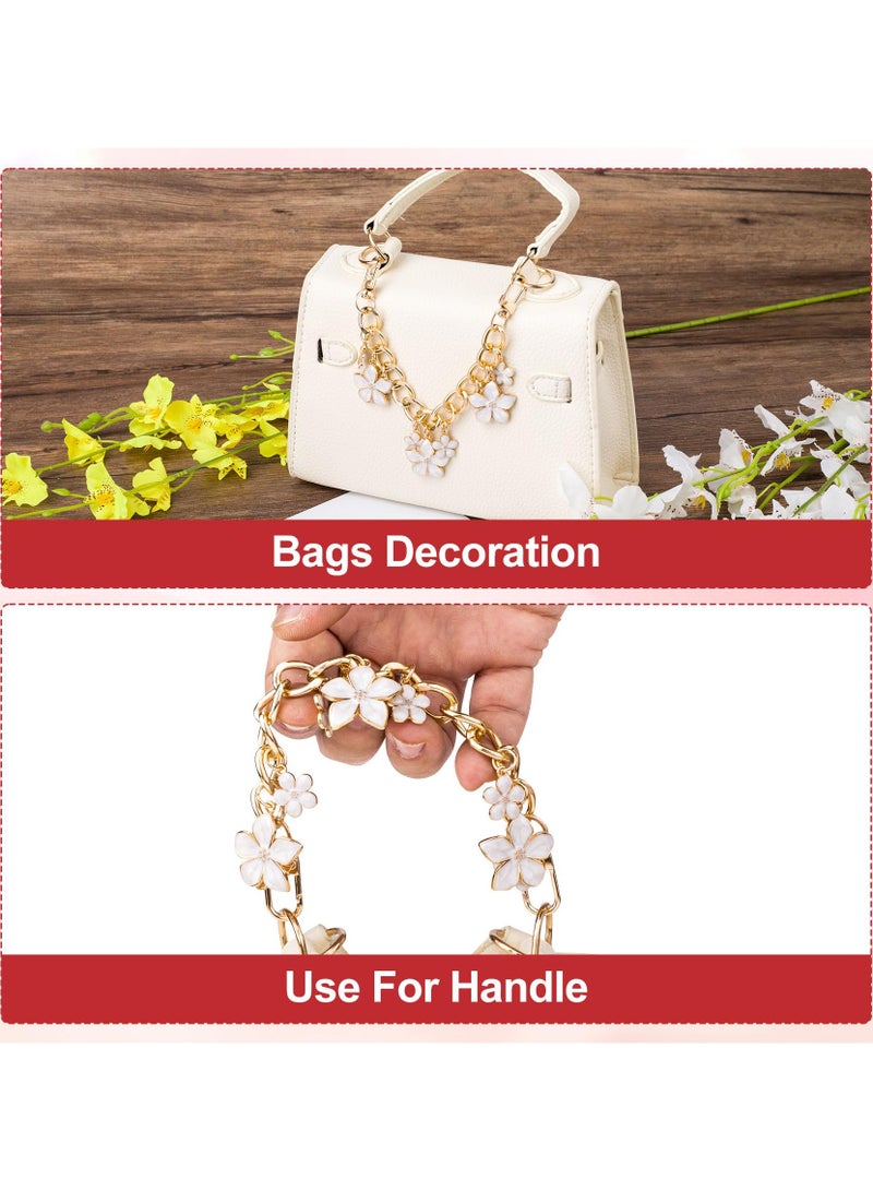 حزام سلسلة المحفظة، حزام سلسلة محفظة حقيبة يد، حزام سلسلة محفظة زهرة المينا، إكسسوارات تمديد أحزمة حقيبة اليد لحقيبة كتف محفظة المرأة - Image 3