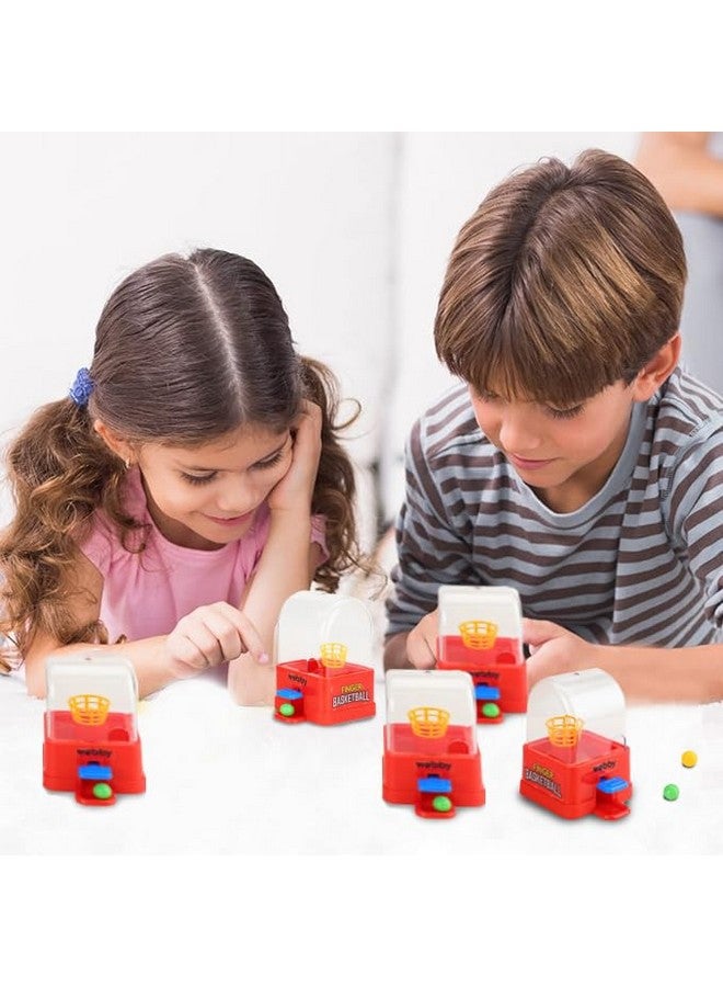 Webby Mini Finger Basketball Shooting Game for Kids|Toy Ball Sports|Party Favors|Small Game Toy|Mini Handheld Desktop Table Game|Birthday Return Gift Toy for 4 Years Old Boys (Pack of 6) - Multicolor - Image 2