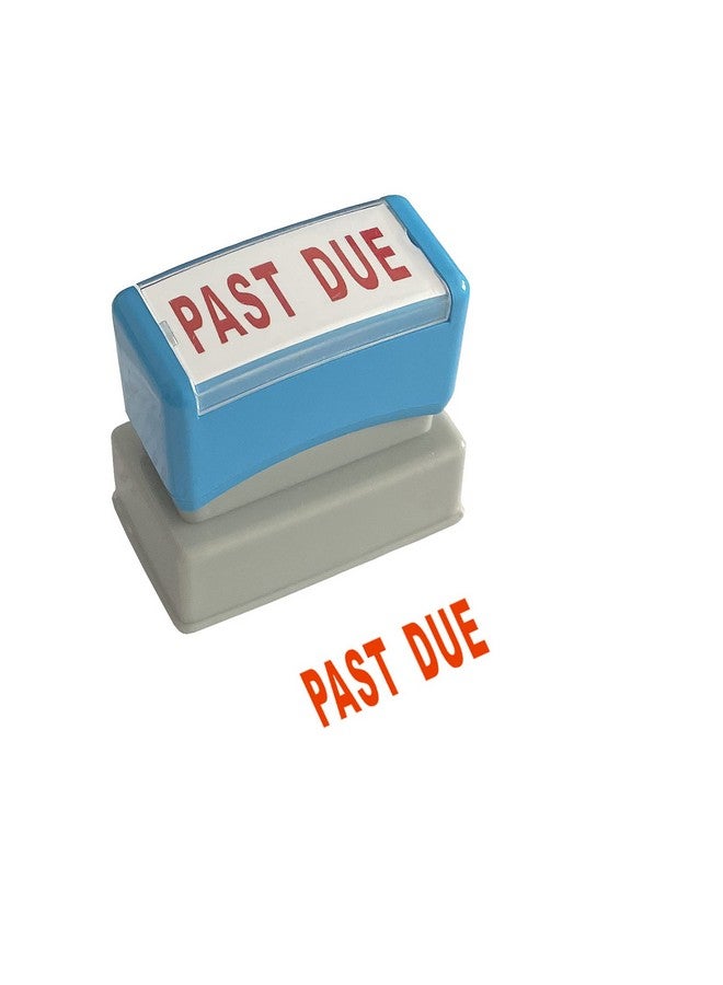 WAFJAMF Past Due Stampsselfinking Rubber Office Stamp Red Ink Message Stampmedium  - Image 1