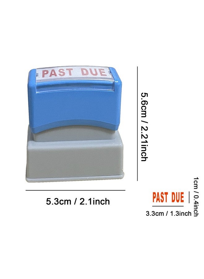WAFJAMF Past Due Stampsselfinking Rubber Office Stamp Red Ink Message Stampmedium  - Image 3