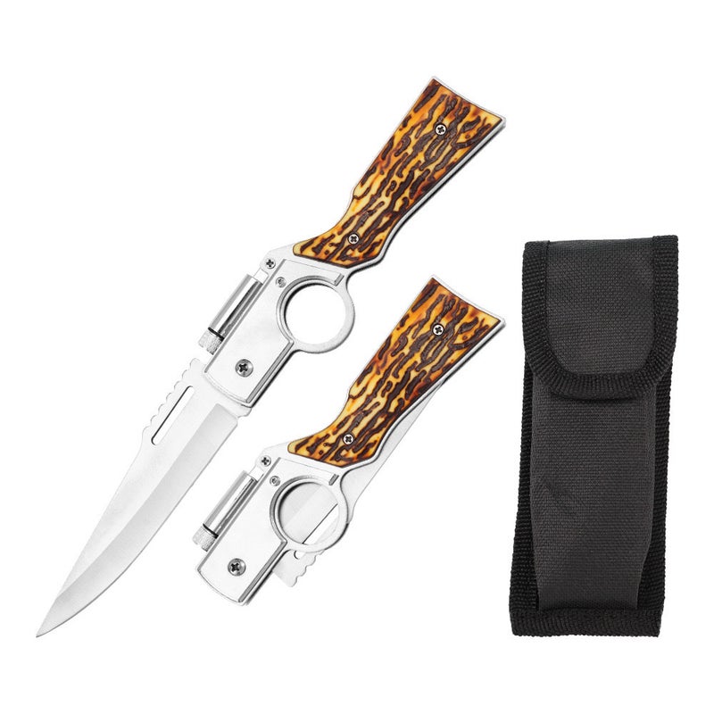 Bestseller Ak- 53% Off Folding Knife Yangjiang Outdoor Knife Self-Defense Wooden Handle Folding Knife Sharpened Special Combat Knife - Image 3