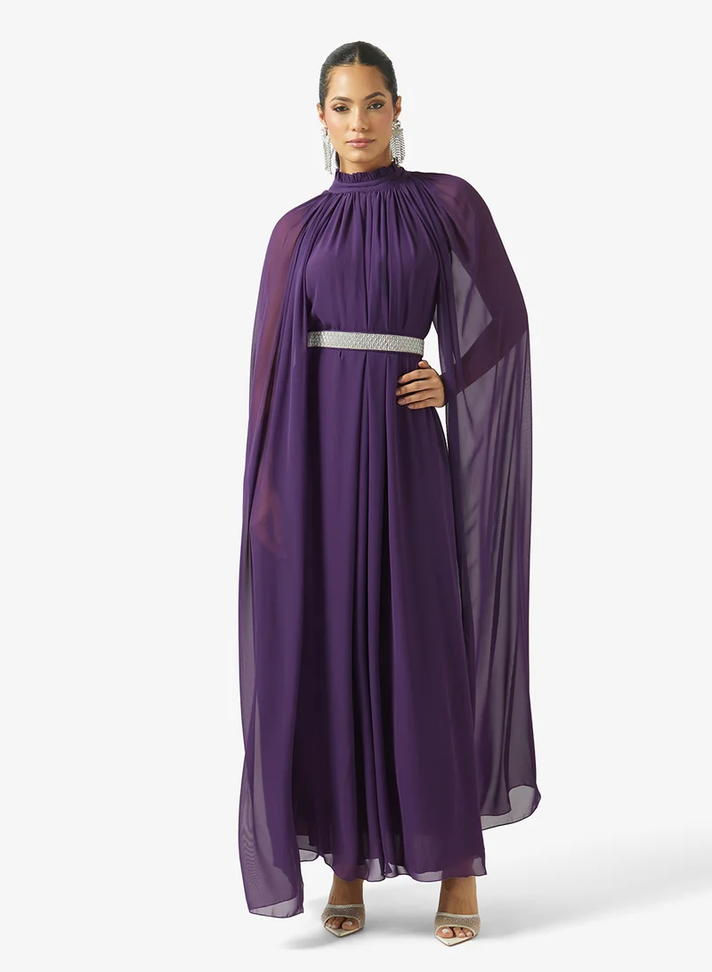 جولدن ابل Pleated Chiffon Dress