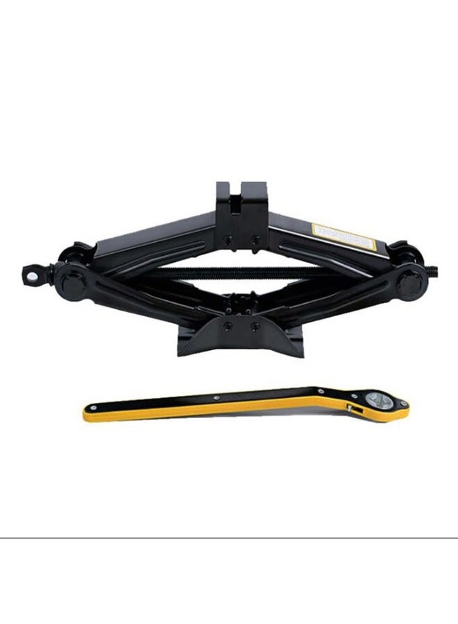 HUAHA Scissor Jack with Ratchet Handle Effort Saving,for/SUV/MPV Tyre Repair Changing Tool (2T) - Image 1