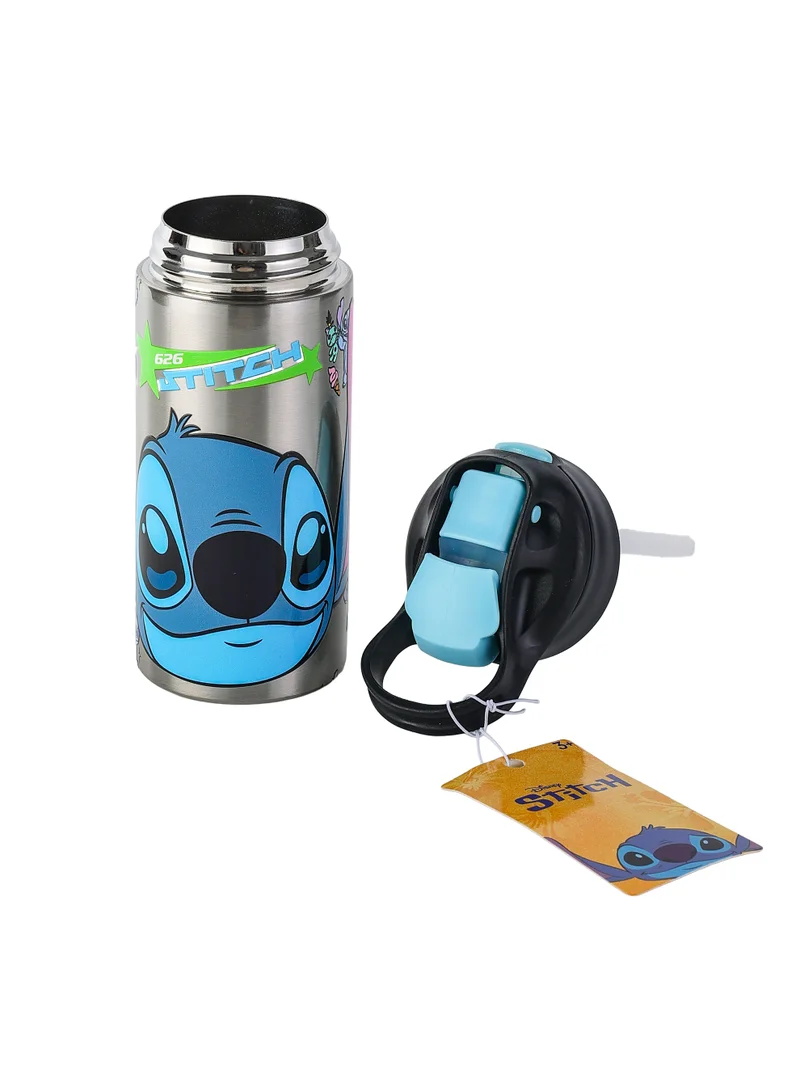 Disney  Disney Stitch Toddler Stainless Steel Water Bottle 500ML | Kids Insulated Drink Bottle | Stitch Water Bottle with Straw Lid for Women | Best Price UAE