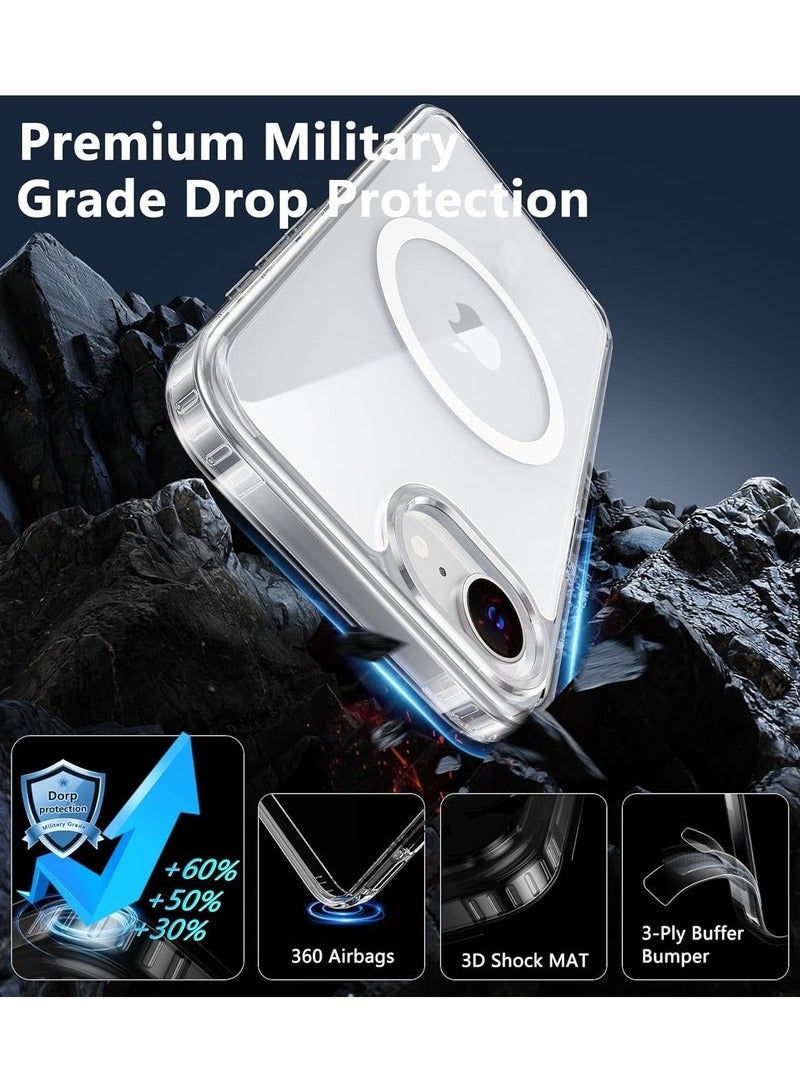 JAJEEK 2 in 1 for iPhone 16e Case, Compatible with MagSafe, Anti-Yellow with Screen Protector, 15 FT Strong-Grade Protection, Durable Case for iPhone 16e 6.1'' (2025), Shockproof, Stylish Design, Premium Quality - Image 3