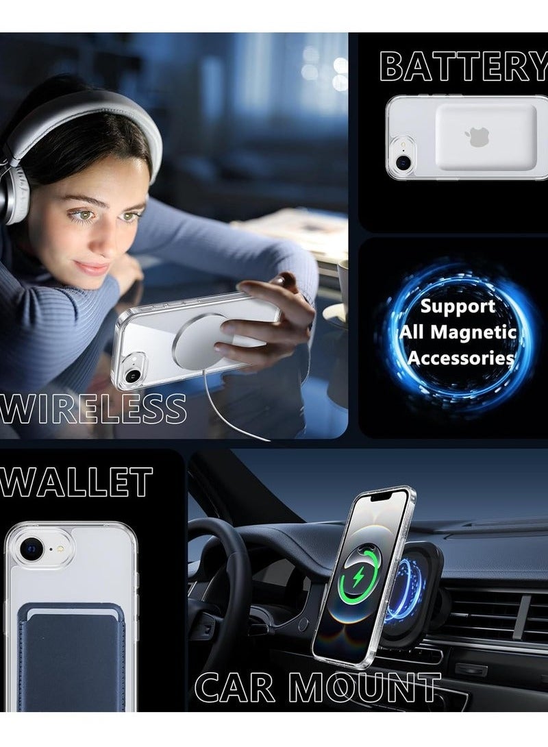 JAJEEK 2 in 1 for iPhone 16e Case, Compatible with MagSafe, Anti-Yellow with Screen Protector, 15 FT Strong-Grade Protection, Durable Case for iPhone 16e 6.1'' (2025), Shockproof, Stylish Design, Premium Quality - Image 4