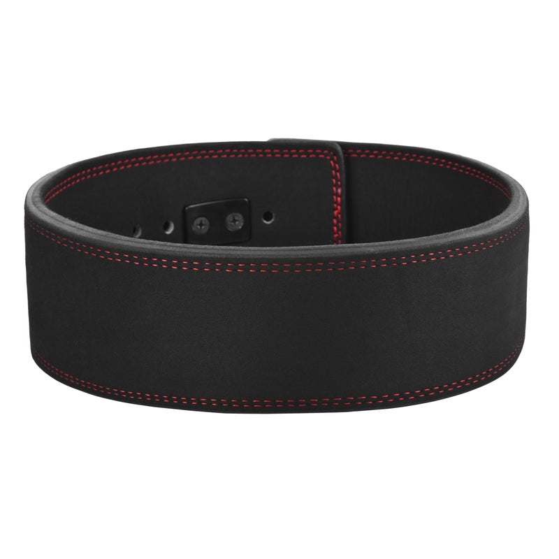DEFY Challenge Your Fear DEFY Power Lifting Belt Lever Buckle Genuine Leather 10MM Gym Training Exercise Belt Black (Medium) - Image 2