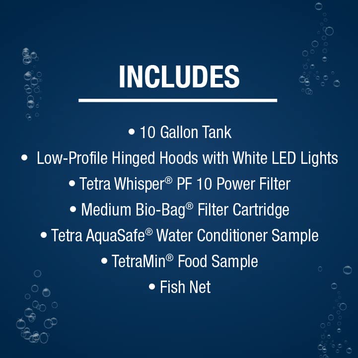 Tetra Aquarium, 10 Gallon, Complete Tropical Fish Tank Kit with LED Lighting for Freshwater Fish - Image 4