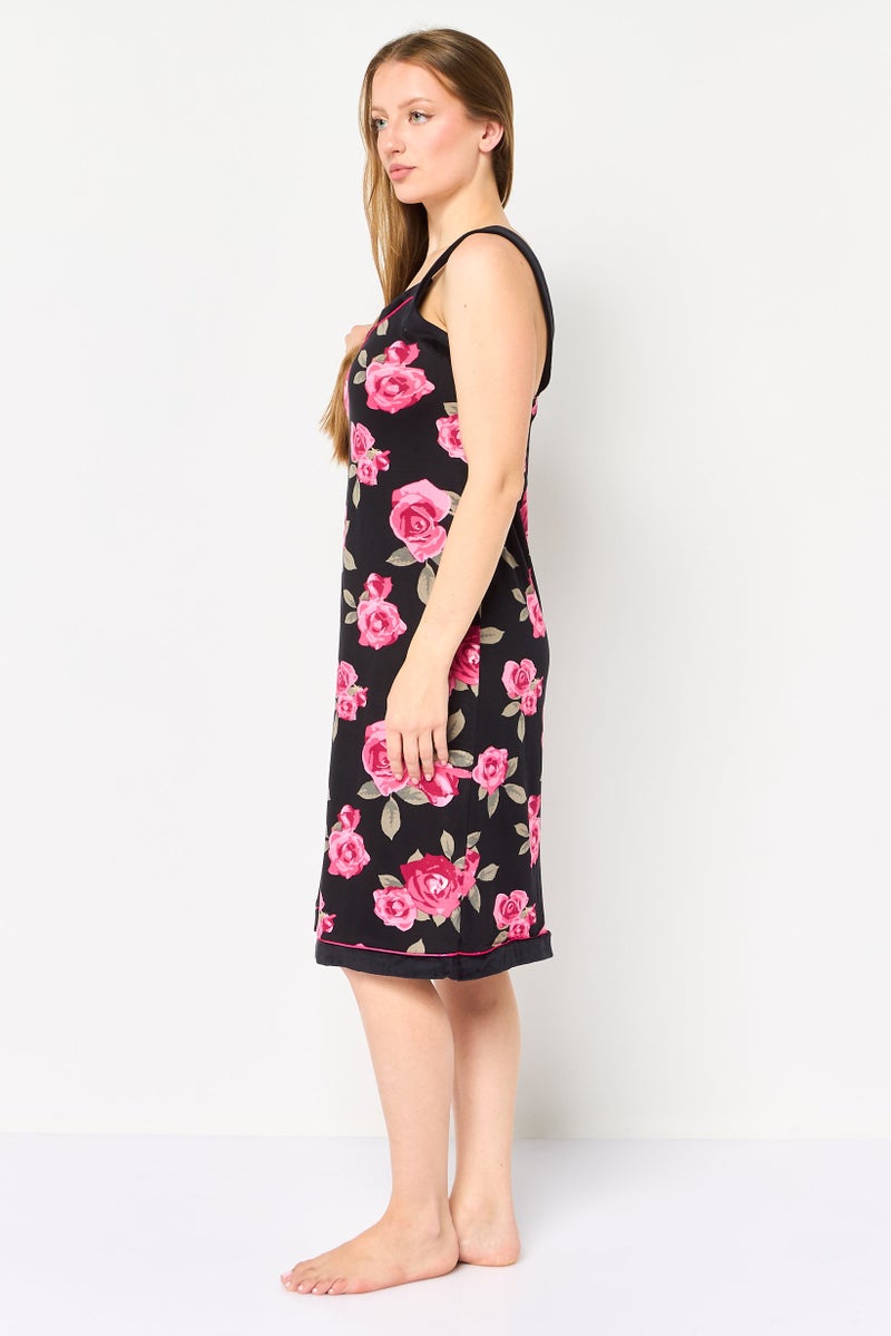 Christian Siriano Women 2 Pieces Floral Print Robes And Dress Set, Multicolor - Image 5