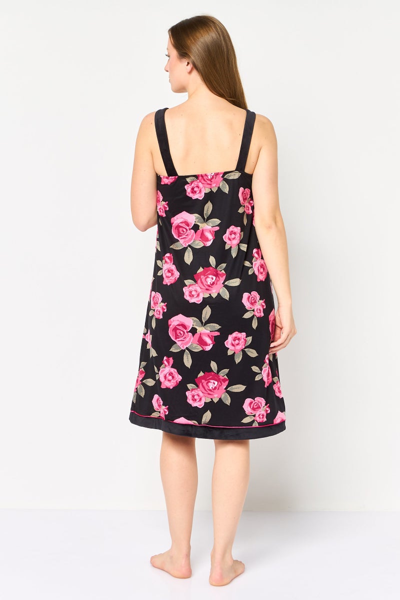 Christian Siriano Women 2 Pieces Floral Print Robes And Dress Set, Multicolor - Image 2