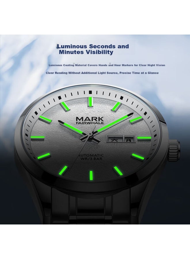 Mark Fairwhale Snow Goggles Series Men's Top Ten Automatic Mechanical Sports Business Watch Gift 6015 - Image 3