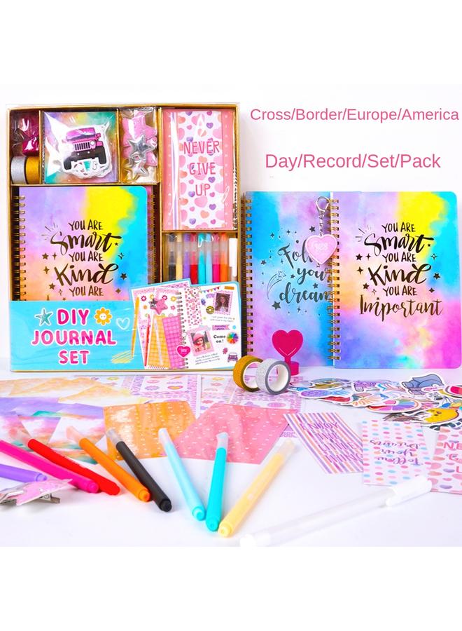 Bluejw DIY JOURNAL SET Hand Account Girl Birthday Gift Scrapbook Children's Diary Suit - Image 1