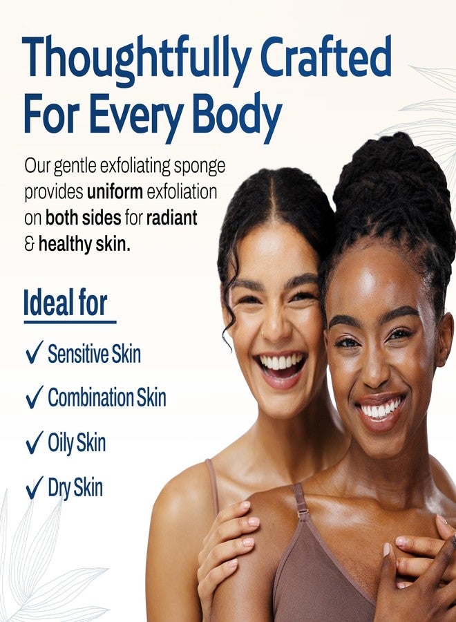 HartFelt 8ct Tear Drop Face Scrubber for Women | Reusable Facial Sponges for Daily Cleansing | Facial Exfoliating Pads for Removing Dead Skin, Dirt & Makeup | Made in USA - Image 4