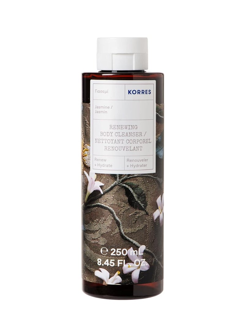 KORRES Renewing Body Cleanser Jasmine Foaming Shower Gel for Women Men with Botanicals Marshmallow Root Extract Body Wash for Soft Skin Vegetarian Cruelty Free Made in Greece 845 Fl Oz