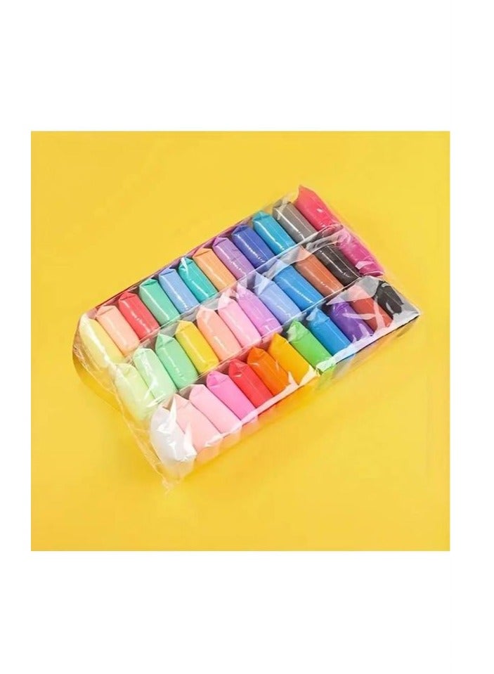 جيرينك 36قطعة صلصال فوم للاطفال يجف بالهواء ولا يلتصق باليد مع أدوات إبداعية، لا يسبب الحساسية وصديق للبيئة، مناسب للأطفال والكبار، مثالي للحرف اليدوية والإبداع الفني - Image 4