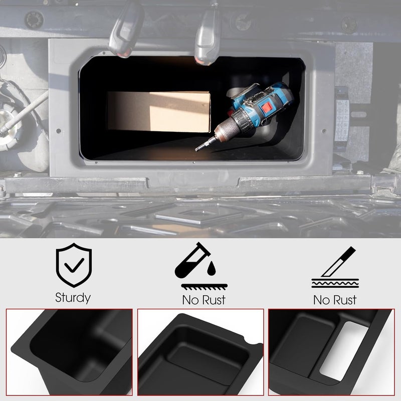 A & UTV PRO Bin Set Under Seat Storage Box for 2015-2021 Polaris Ranger 500/570 Mid-Size Accessories Tool Box Organizer Fits 50 inch Wide, 3PCS - Image 3