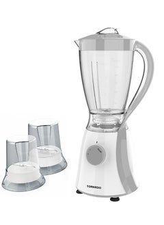 TORNADO TORNADO Electric Blender 600 Watt 1.5 Liter 2 Mills Gray TB-600/2-GRAY 
