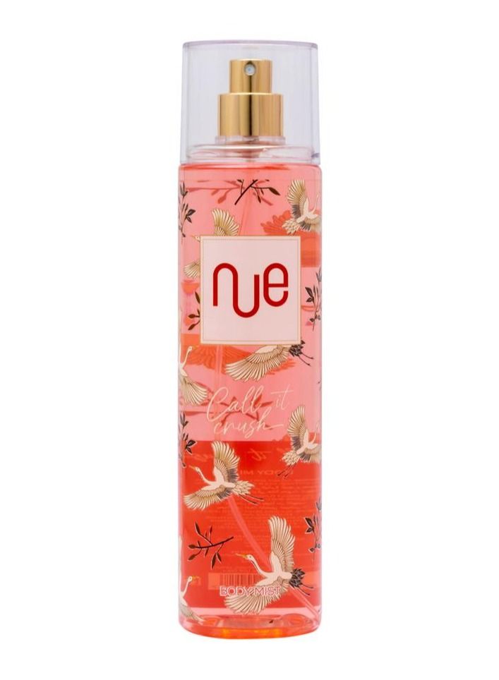 Nue Nue Body Mist Call It Crush Refreshing Perfumed Fragrance Spray for Men and Women 250ml - Image 1