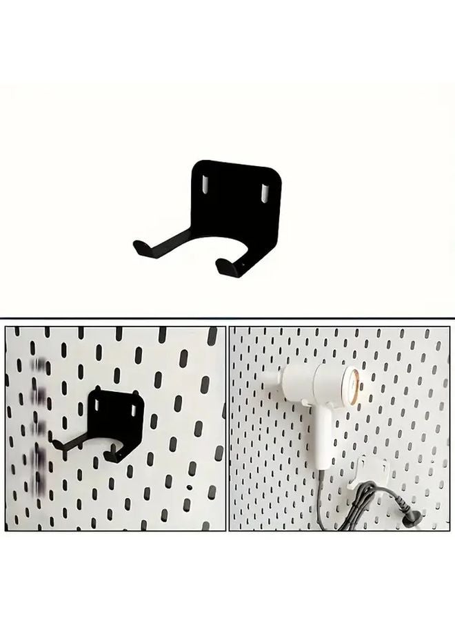 خطاف تخزين الأدوات في المرآب لتعليق جزازة العشب الفولاذية السوداء على الحائط - Image 5