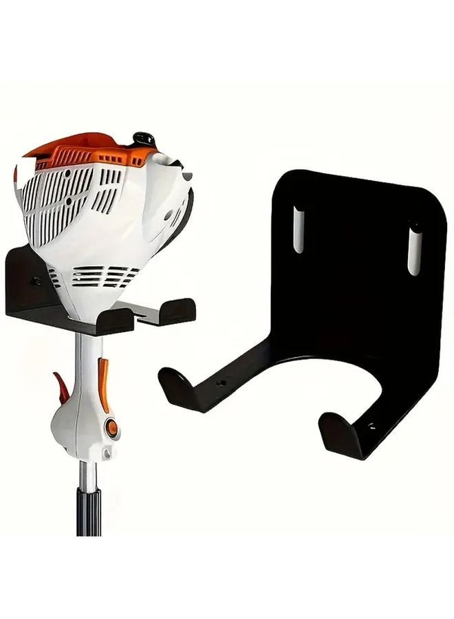 خطاف تخزين الأدوات في المرآب لتعليق جزازة العشب الفولاذية السوداء على الحائط - Image 2