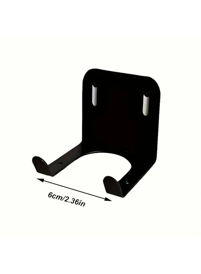 خطاف تخزين الأدوات في المرآب لتعليق جزازة العشب الفولاذية السوداء على الحائط - Image 4