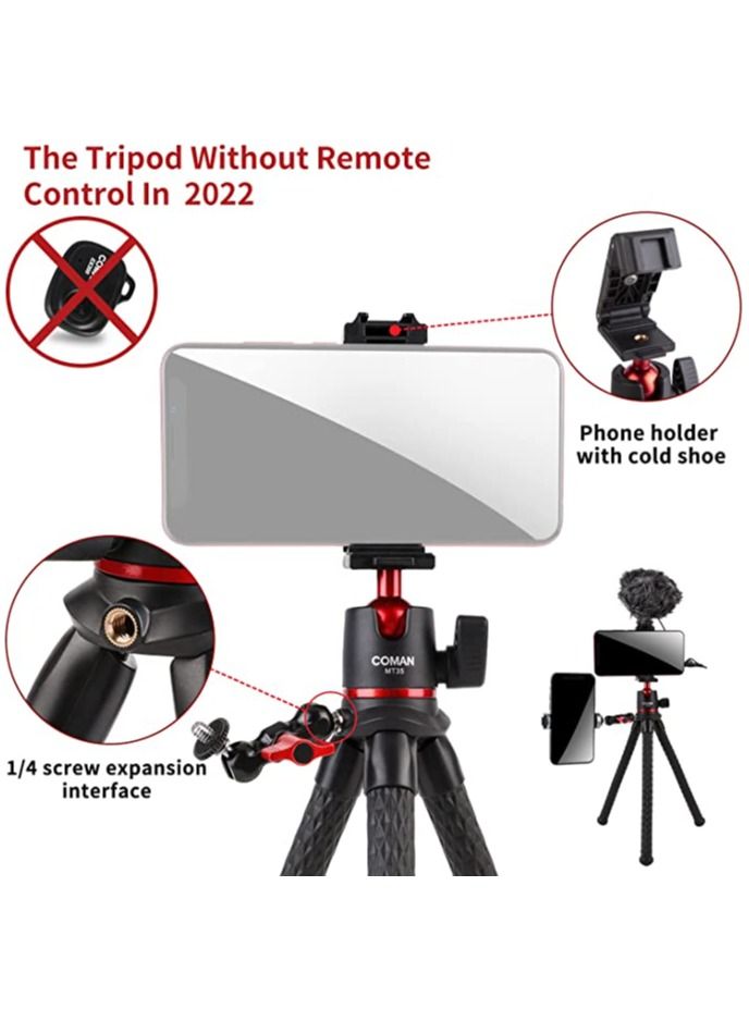 COMAN COMAN Mini flexible Octopus Tripod flexible with clip Adapter for mobile - Image 4