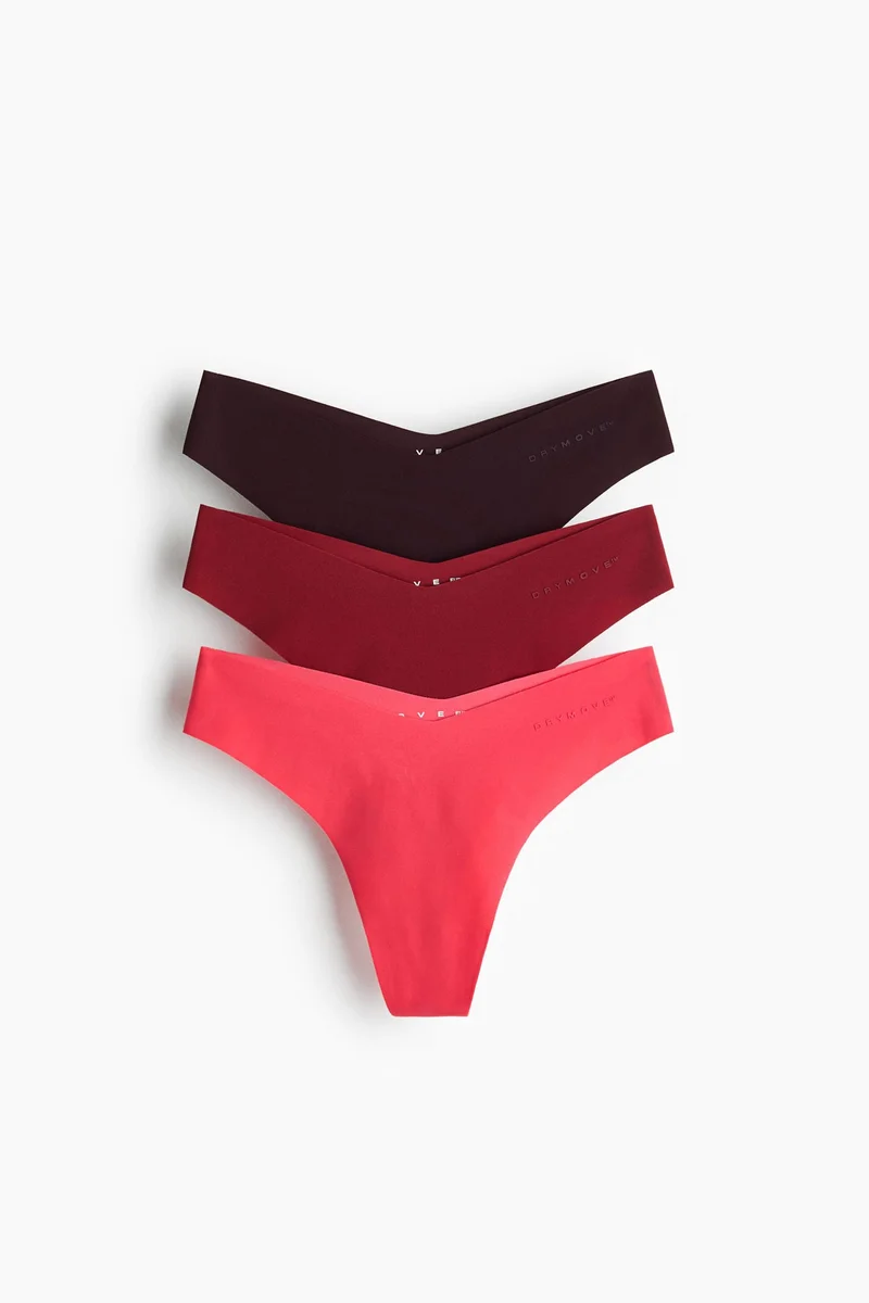 H&M 3-pack DryMove™ Sports thong briefs