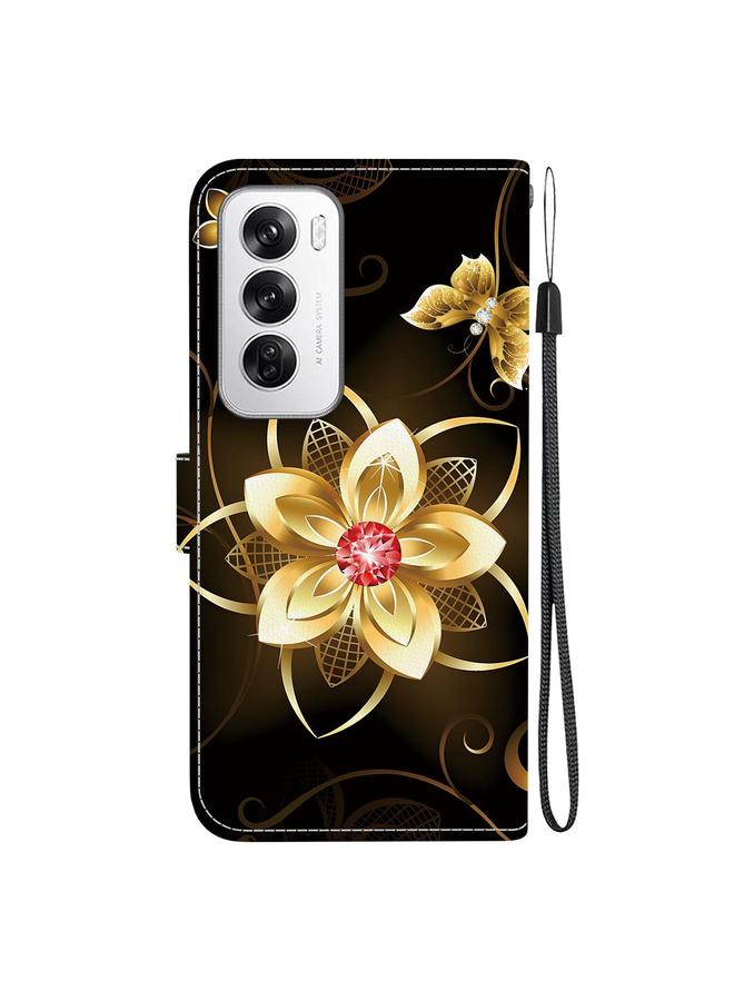 S-TOP Case For OPPO Reno12 5G Global Crystal Texture Colored Drawing Leather Phone Case - Image 3