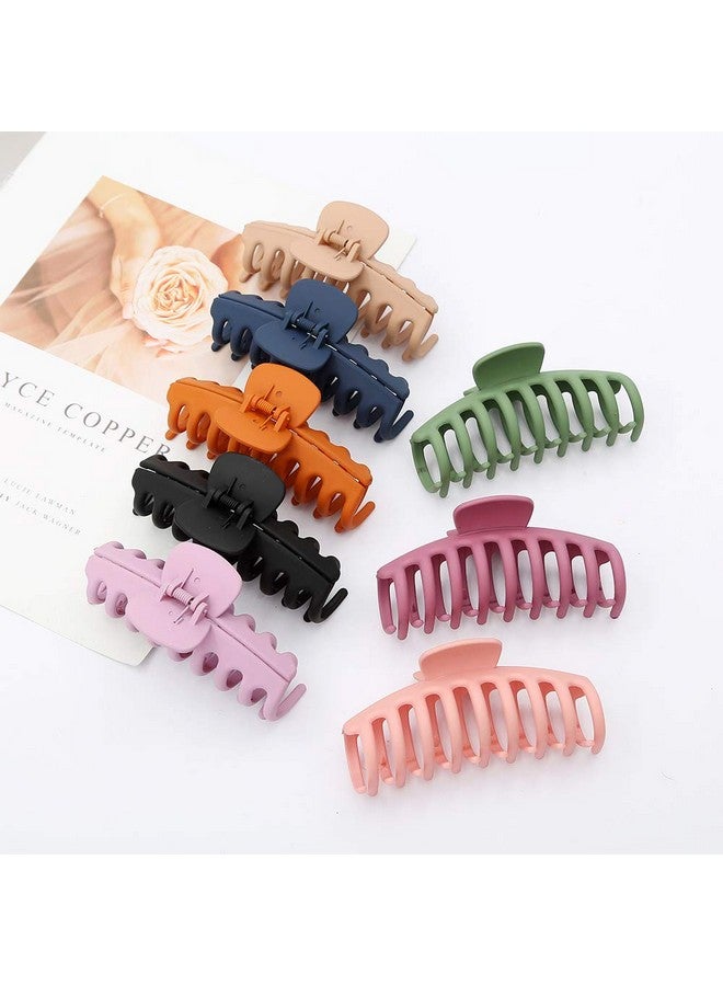 Yanwenx 8 Pcs Hair Clips Large Claw Hair Clips for Thick Hair No Slip, Strong Hold Big Hair Claw Banana Hair Claw Clips for Women and Girls Hair Accessories Gifts - Image 3