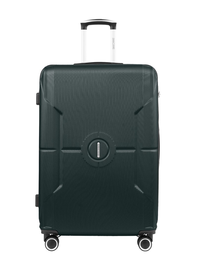 بارا جون طقم حقائب سفر من قطعتين | خفيفة الوزن صغيرة  كجم وكبيرة  كجم بعجلات مزدوجة صلبة - أخضر داكن - Image 2