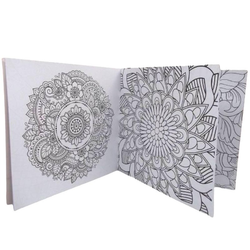 Coloring Book 24 Professional Drawing Suitable For Adults And Kids Gifted Multi Shapes (Orange)