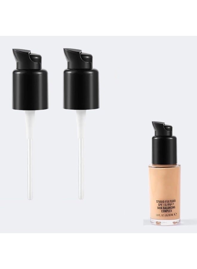 Chris.W 2 عبوة مضخة بديلة تناسب MAC Studio Fix Fluid و DW Double Wear Foundation (أسود) - Image 2