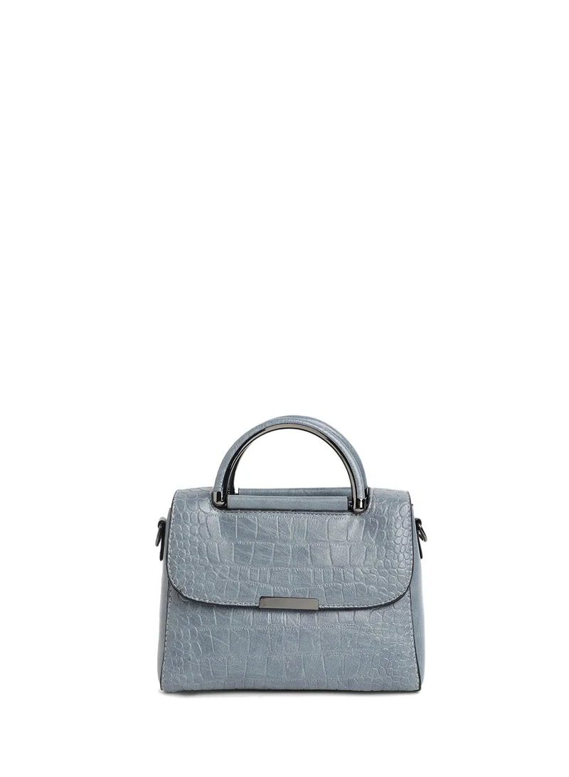 Haute Sauce  Crocodile Embossed Flap Handbag for Women | Best Price UAE